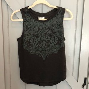 Black Detailed Tank Top
